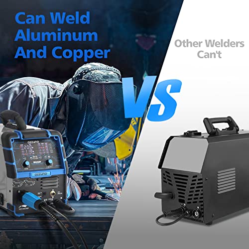 200A MIG Welder Dual Voltage 4 in1 Flux Wire Lift TIG Stick ARC7k