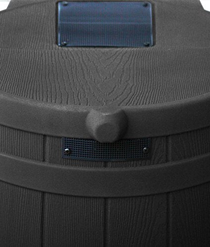 Rain Wizard 50 Gallon Rain Barrel with Diverter Kit - Black E10421