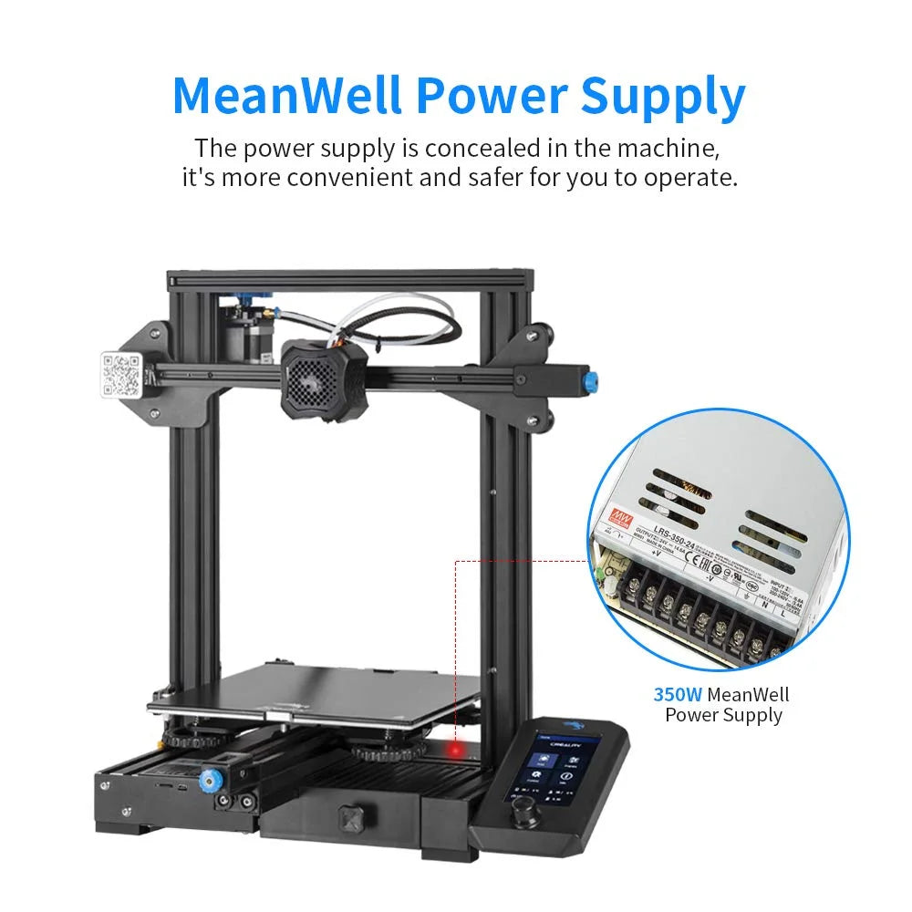 3D Printer 220x220x250mm Aluminum Black k7