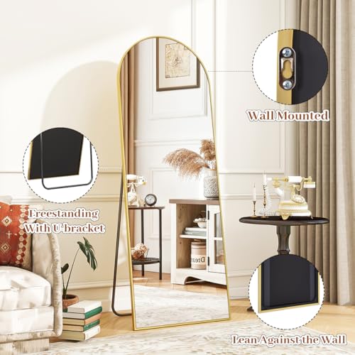 Arch Full Length Floor Mirror with Stand 7k