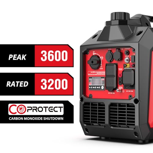 Portable Inverter Generator 2500-Watt Quiet Camping k7x