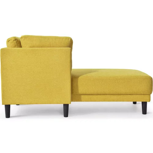 Yellow Chaise Lounge Chair with Arms for Living Room F7690