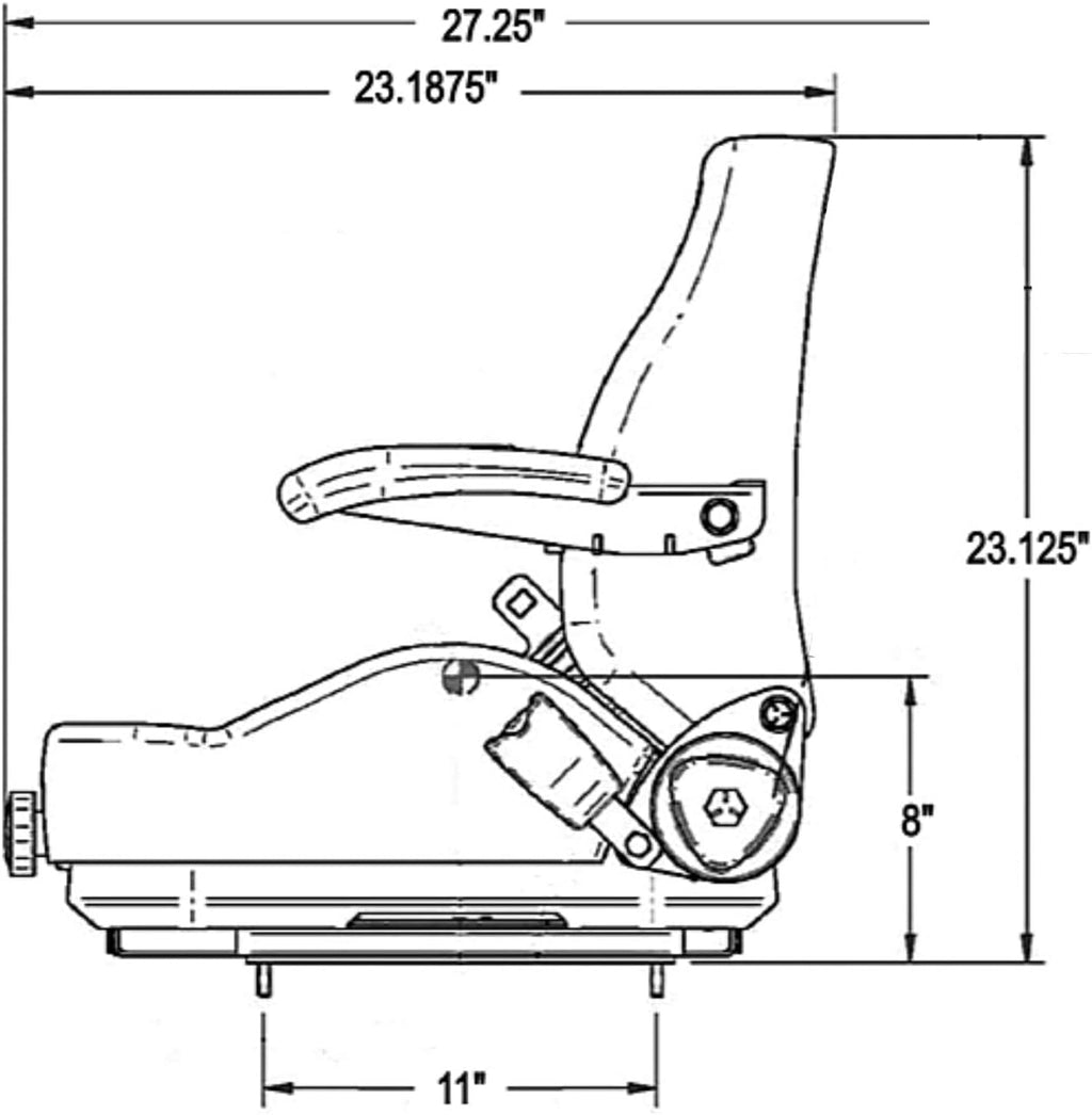 Suspension Seat for Zero Turn Mowers k7q