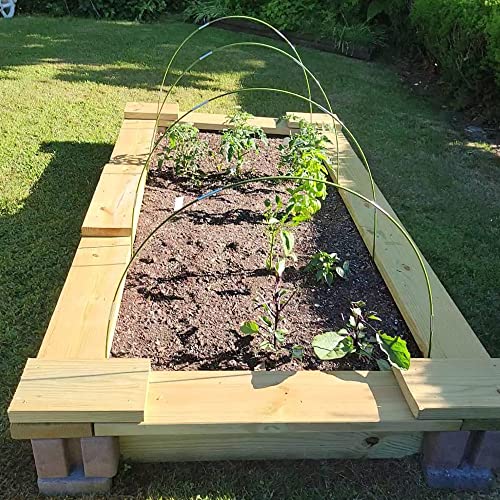 Garden Hoop House Kit for Raised Beds Row Cover Tunnel 20packs a7