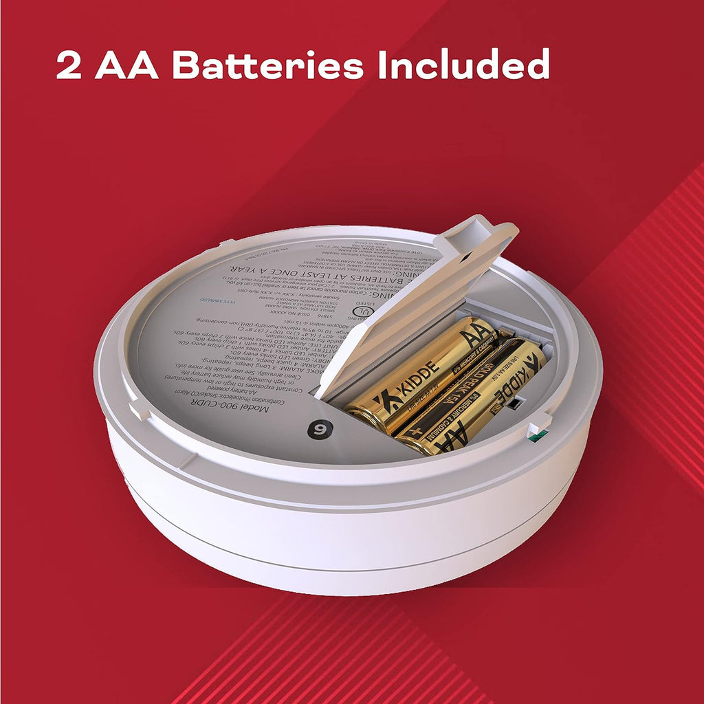 Kidde Smoke & Carbon Monoxide Detector, AA Battery Powered, 1 Pack B52263