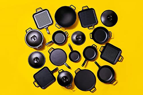 Lodge BOLD 12 Inch Seasoned Cast Iron Grill Pan with Loop Handles X822709