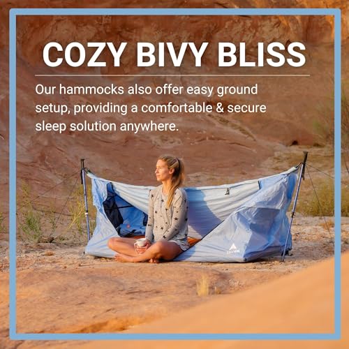 Haven Tents Lay Flat Hammock Tent with Mosquito Net, Insulated Pad and Rainfly M380