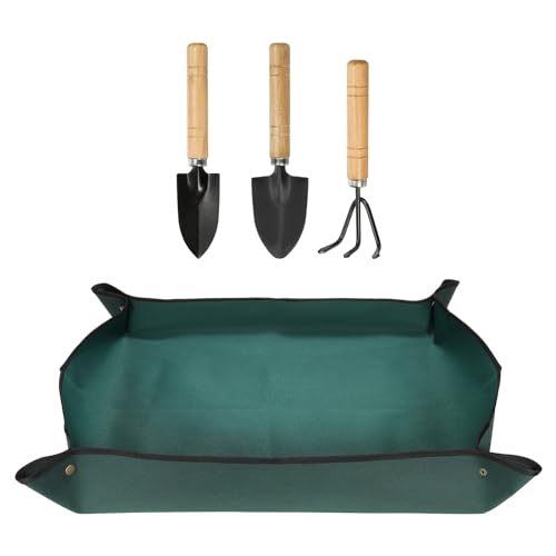 PATIKIL Repotting Mat, 39.4" x 29.5" Waterproof Plant Repotting Mat Succulent Potting Mat with Garden Tools Foldable Garden Soil Tray