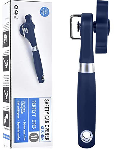2 in 1 Manual Can Opener with Smooth Edge & Bottle Opener, Stainless Steel Blade W981
