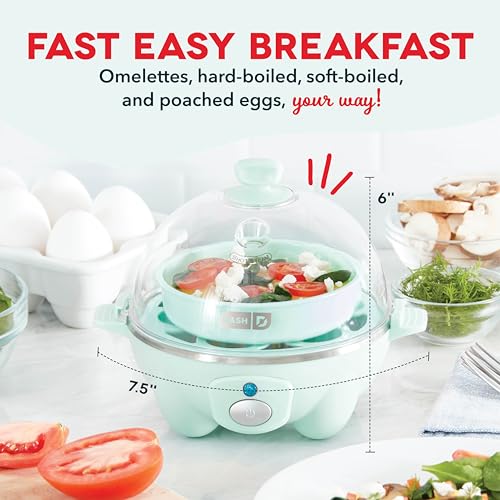 Egg Cooker 6 Capacity Electric Auto Shut Off Black a7