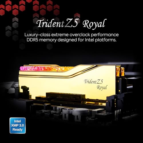 G.SKILL Trident Z5 Royal DDR5 RAM 64GB (2x32GB) 6400MT/s CL32 Desktop Memory Silver A1796