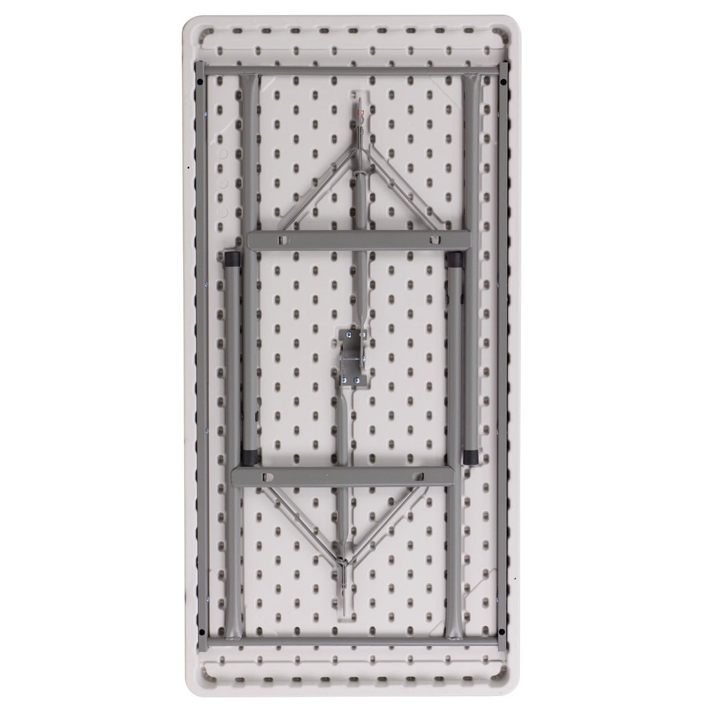 Flash Furniture 4-Foot Granite White Plastic Folding Table U771648