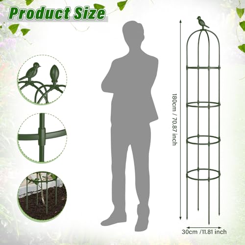 Garden Obelisk Trellis for Climbing Plants Rustproof Metal White a7