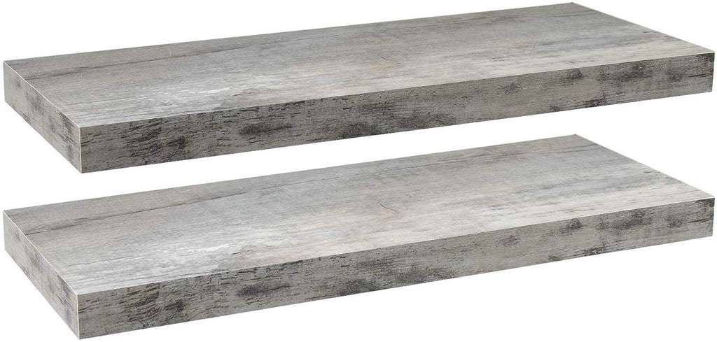 Floating Wall Shelf Gray Wood H573471
