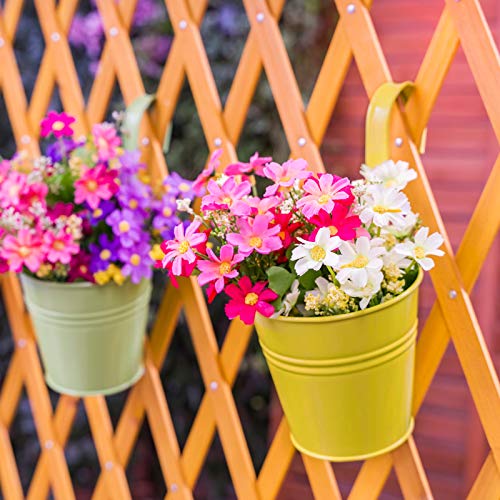 Metal Hanging Flower Pots for Garden Balcony Decor a7k