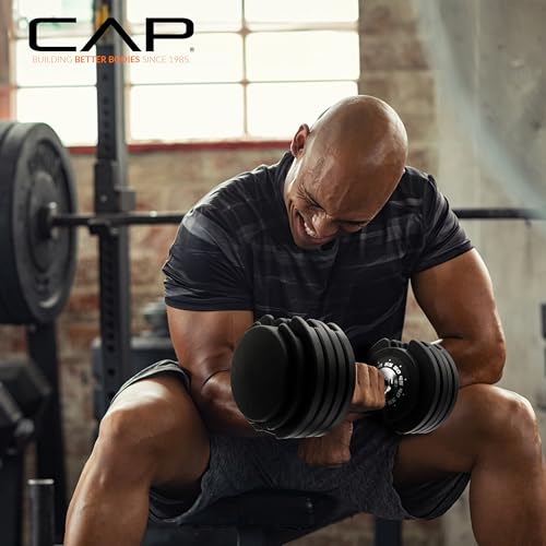 CAP Barbell ADJUSTABELL Adjustable Round Dumbbell Weights G67342