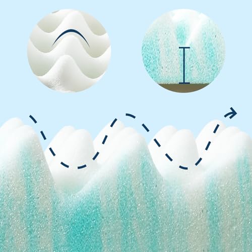 Gel Memory Foam Mattress Topper Queen 3 Inch Airflow Design a7