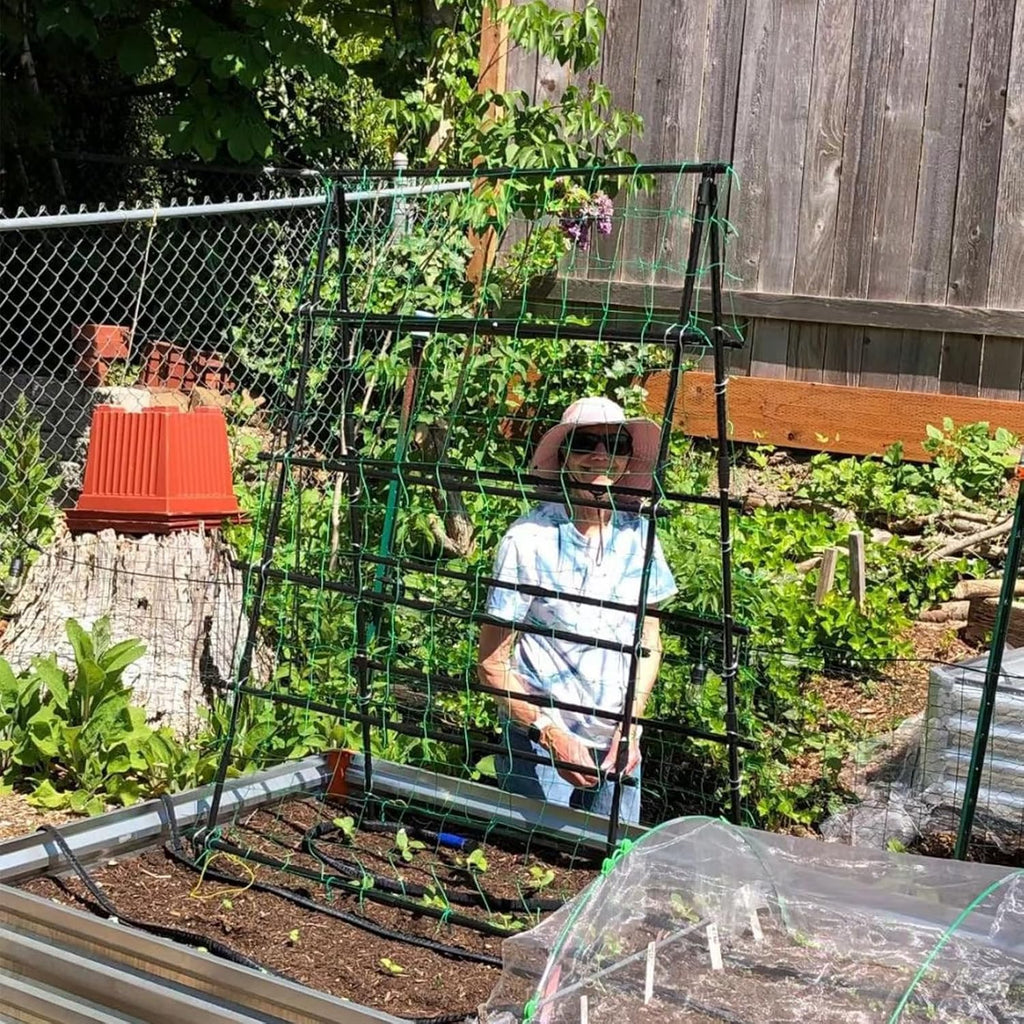 Cucumber Trellis for Climbing Plants A-Frame Garden Support k7m