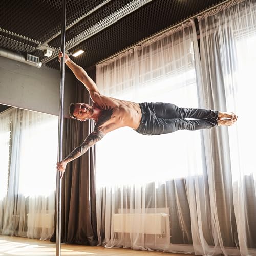 Dancing Pole Spinning Static Portable Removable Stainless Steel Fitness Pole q7k