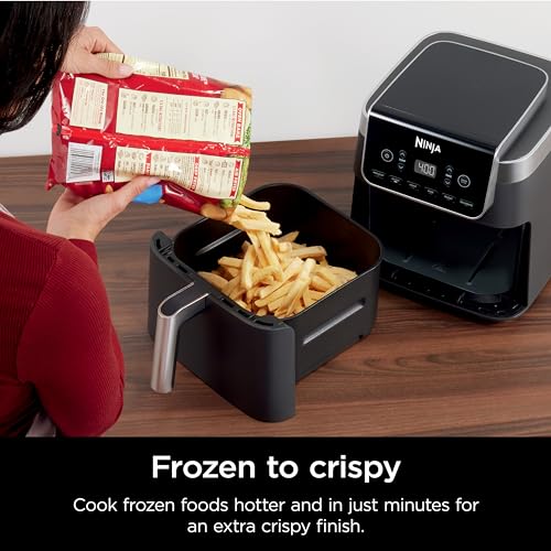 Air Fryer 4-in-1 5 QT Nonstick Basket Grey k7p