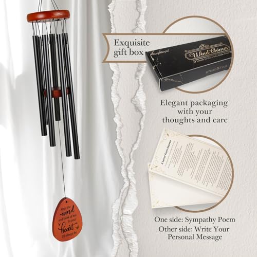 Sympathy Wind Chimes for Loss of Loved One Outdoor Garden Decor k7m