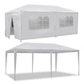 Zeny 10&x20& Outdoor Canopy Party Wedding Tent White Gazebo Pavilion w/6 Side Walls