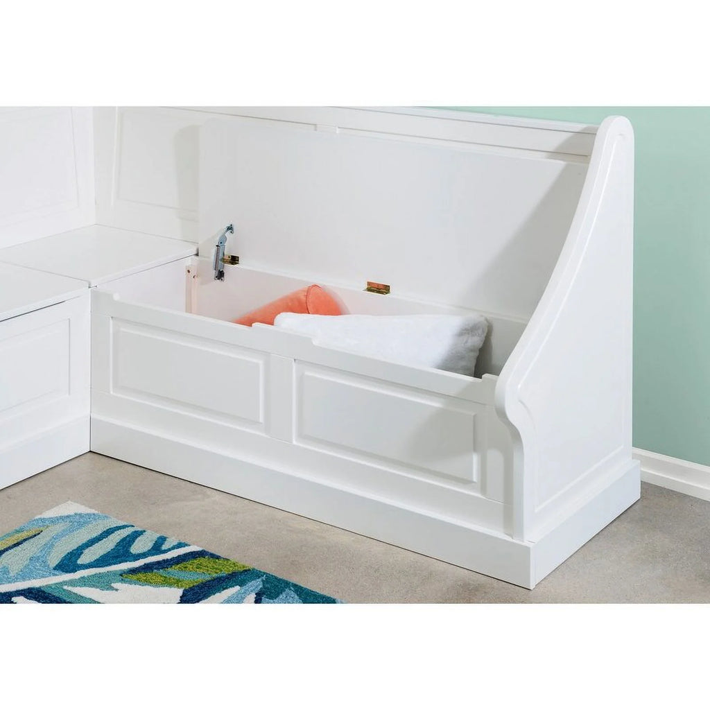 Linon Josie White Corner Breakfast Nook S5793