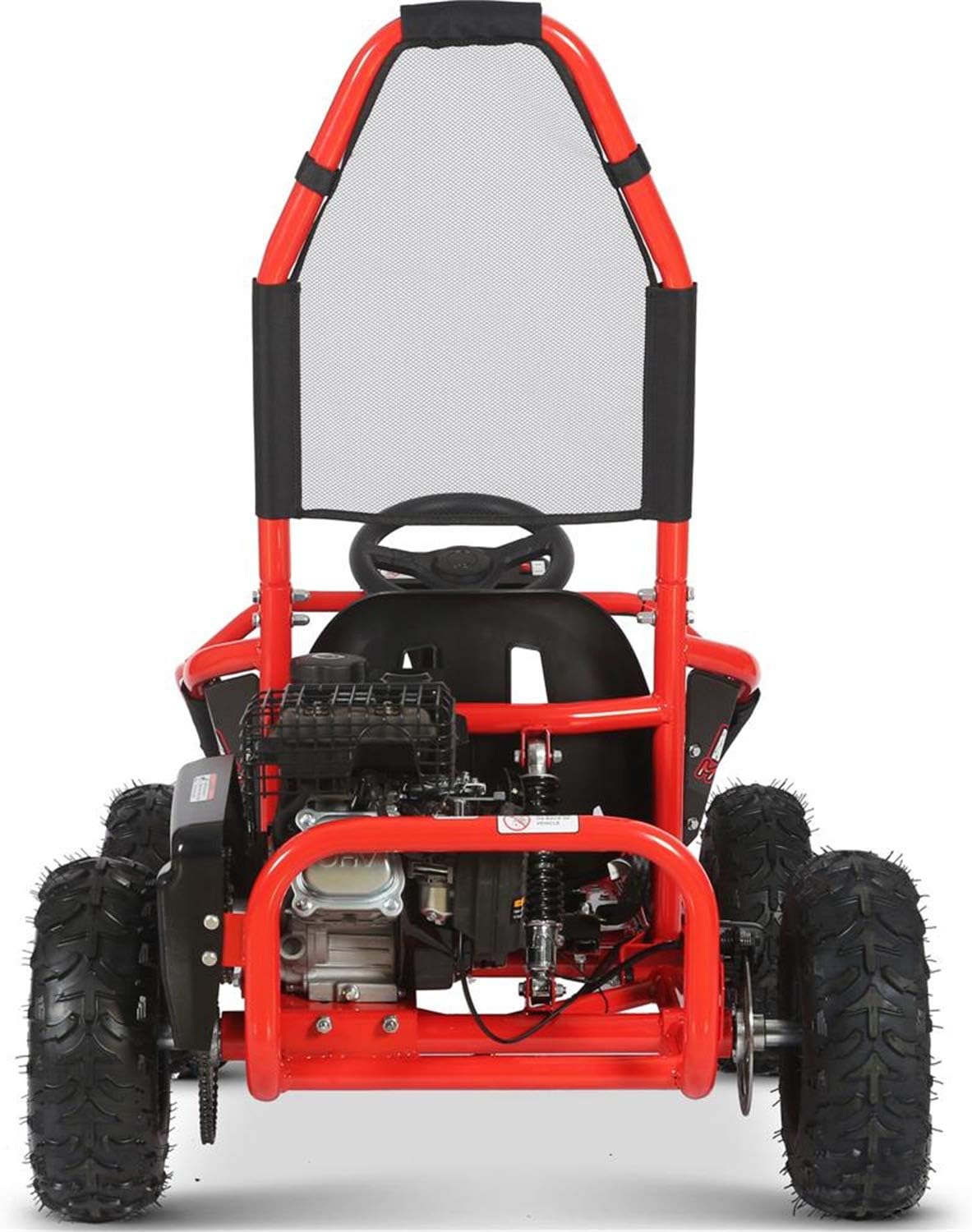 MotoTec Mud Monster 98cc Go Kart Full Suspension Red J358317