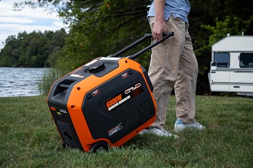 Quiet 6800-Watt Dual Fuel Portable Inverter Generator with Electric Start k7