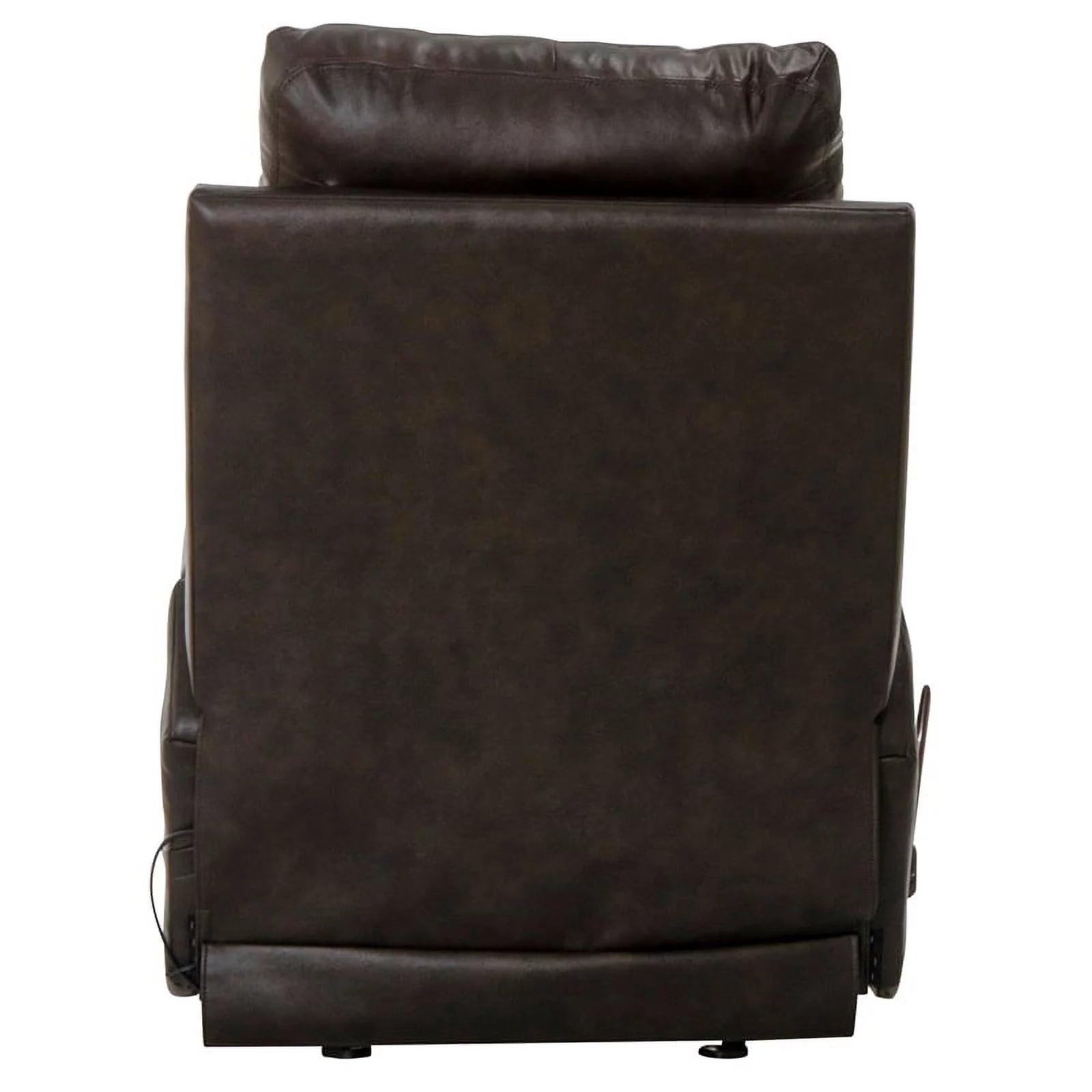 Conway Glider Recliner with Heat & Massage in Brown Italian Leather L4257