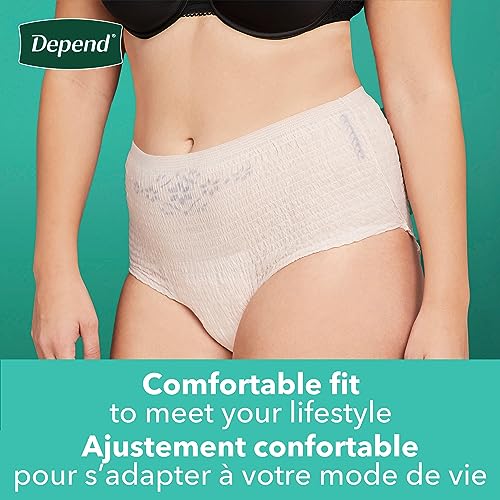 Disposable Incontinence Underwear for Women, Maximum Absorbency, Medium, 18 Count k7m