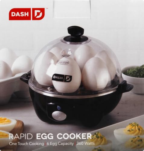 Egg Cooker 6 Capacity Electric Auto Shut Off Black a7