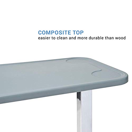 Modern Overbed Table with Wheels Adjustable Height a7k