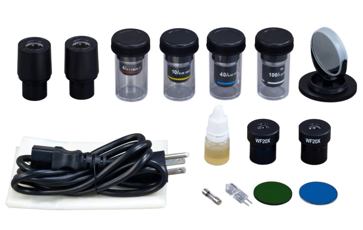Binocular Lab Compound Microscope 40X-2000X Mechanical Stage k7