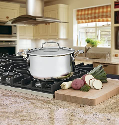 Cuisinart Contour Stainless 6-Quart Saucepot with Glass Cover X6818