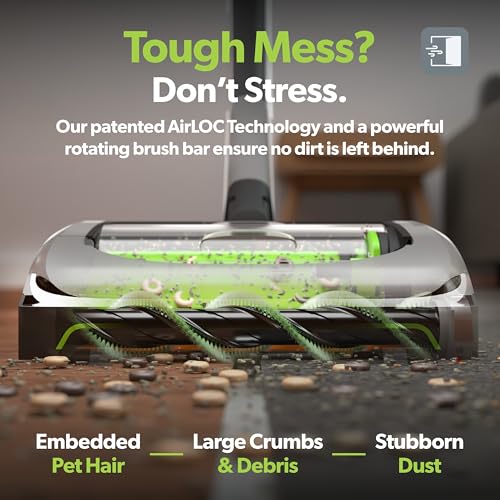 Cordless Vacuum Cleaner with Anti-Hair Wrap Brush Bar for Carpet and Hardwood Floors k7m