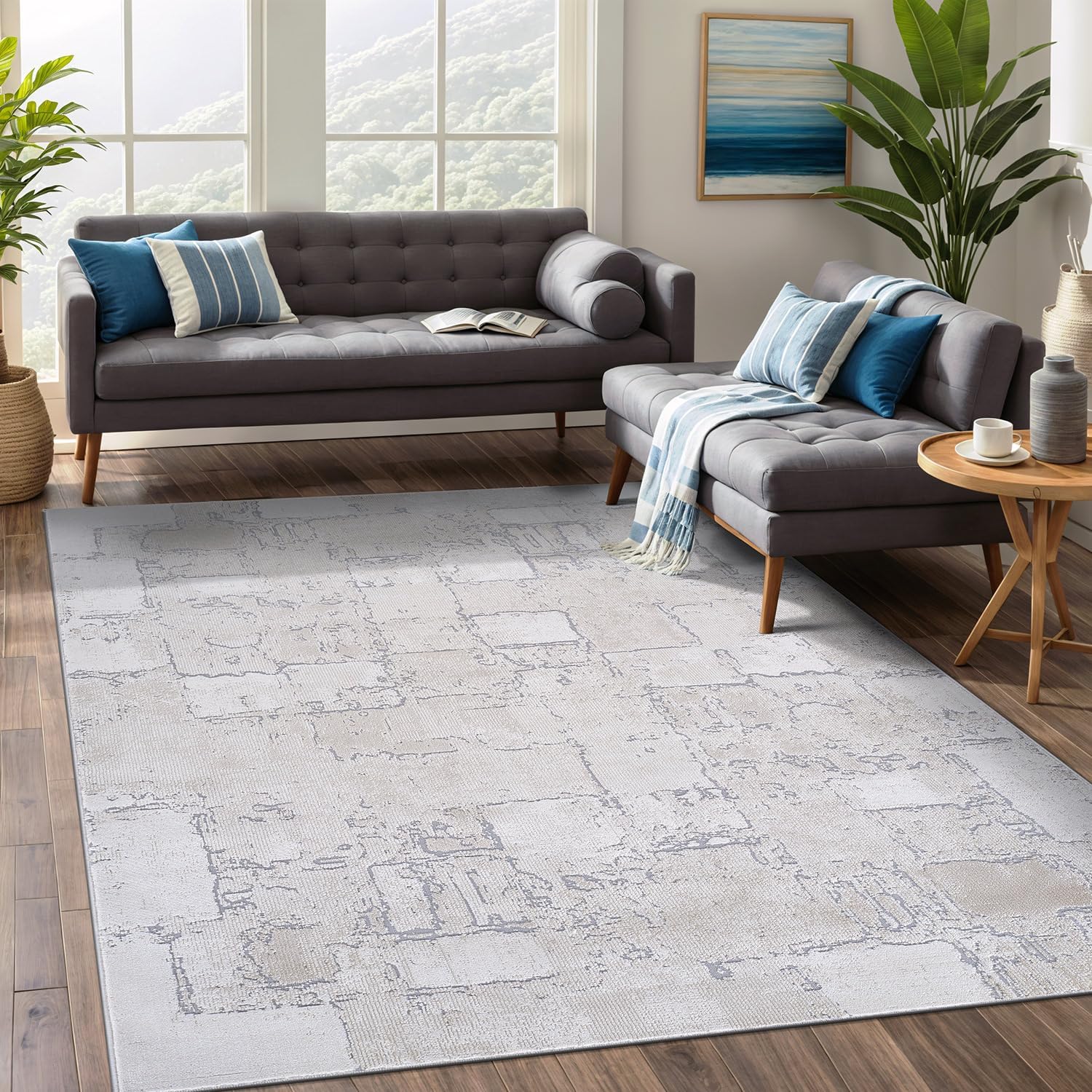 Beverly Rug 8x10 Vintage Area Rug, Beige H32093