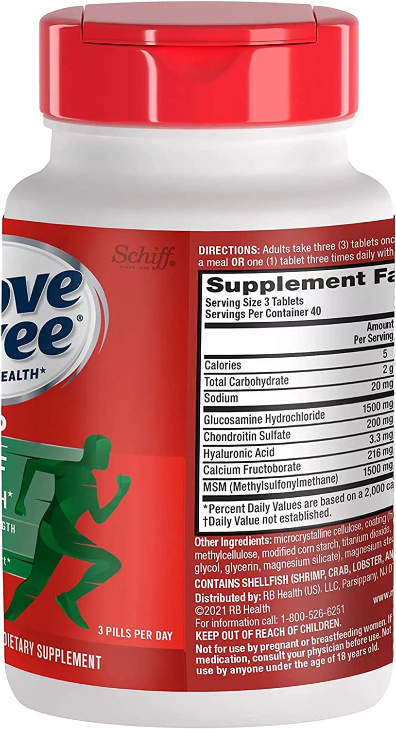 Advanced Glucosamine Chondroitin MSM Joint Support Supplement, Coated Tablets, 120ct E21972