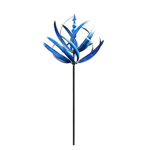 Outdoor Metal Wind Spinner for Lawn Garden Red a7