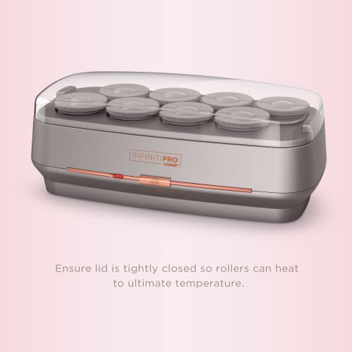 INFINITIPRO BY CONAIR Ceramic Flocked Hot Rollers for All Hair, 2 Inch U76733