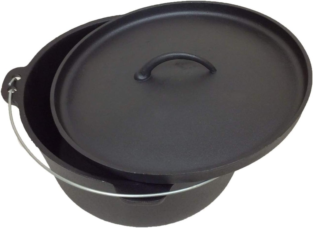 Cuisiland Pre-seasoned 16 Quart Cast Iron Dutch Oven with Lid T150