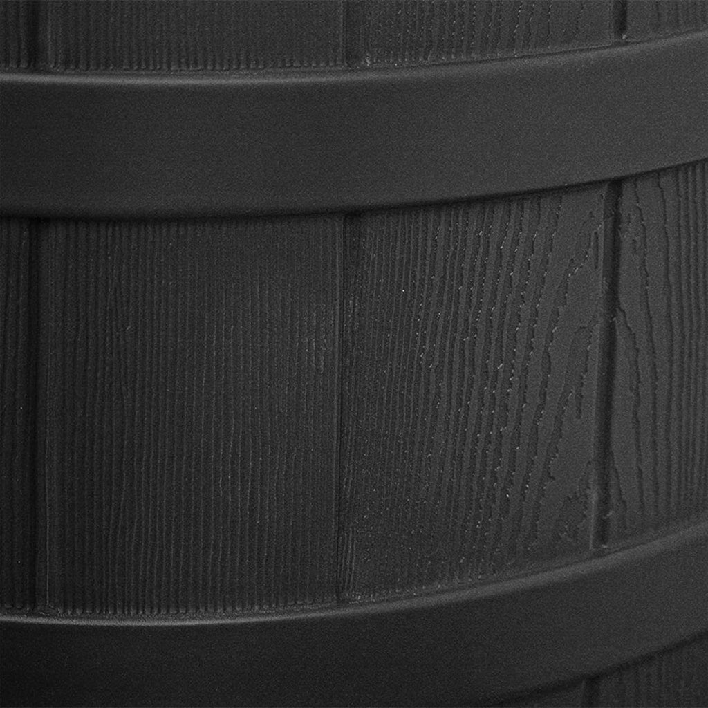 Good Ideas Rain Wizard 40 Gallon Outdoor Rain Barrel with Brass Spigot, Black (2 Pack) O45983