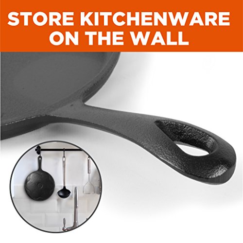 Commercial Chef Cast Iron Griddle Pan 3-Piece Set - 8, 10, 12 Inch J263780