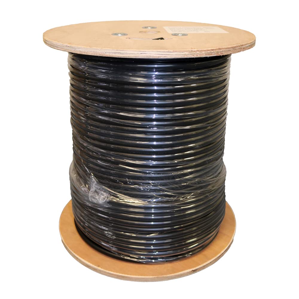 Bolton400 50-ohm Black Coax Cable - Low Loss Coaxial LMR®400 Spec (500 Ft)