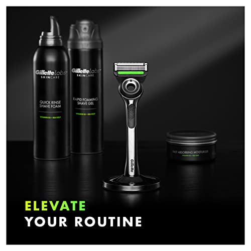 Gillette Labs Men's Razor + 1 Blade Refill with Exfoliating Bar & Magnetic Stand L97996