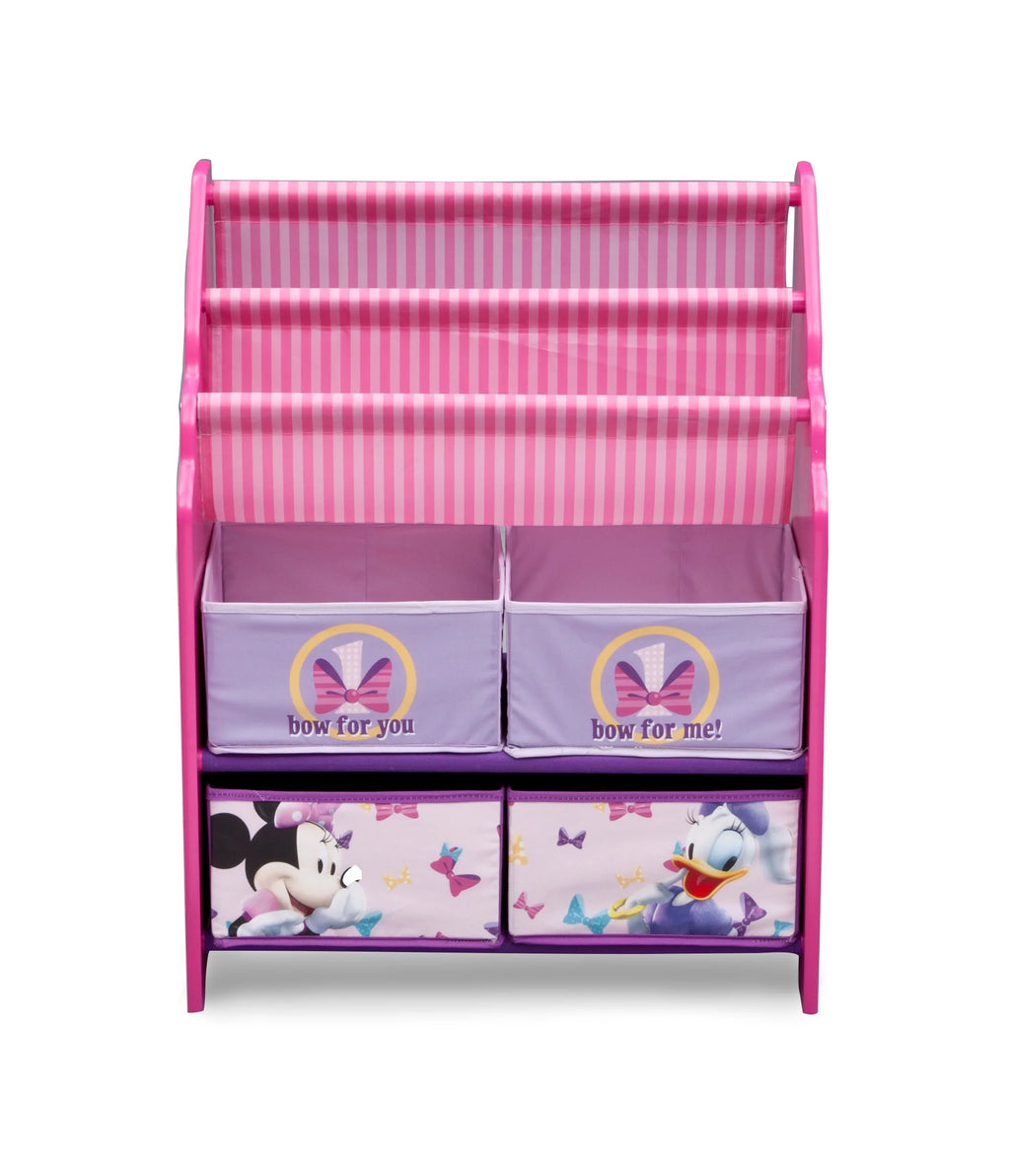 Disney Minnie Mouse Book & Toy Organizer by Delta Children, Cube Bookcase I9842