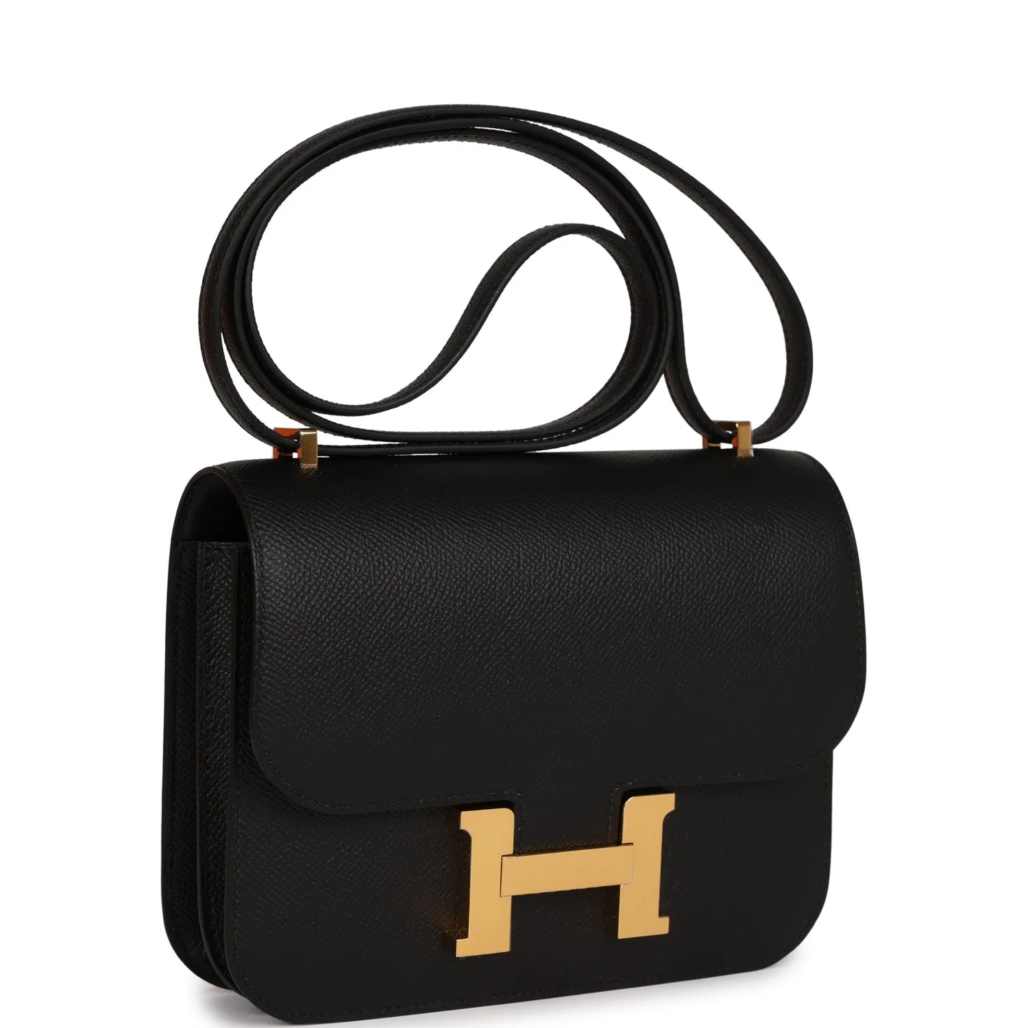 Black Epsom Leather Crossbody Bag k7