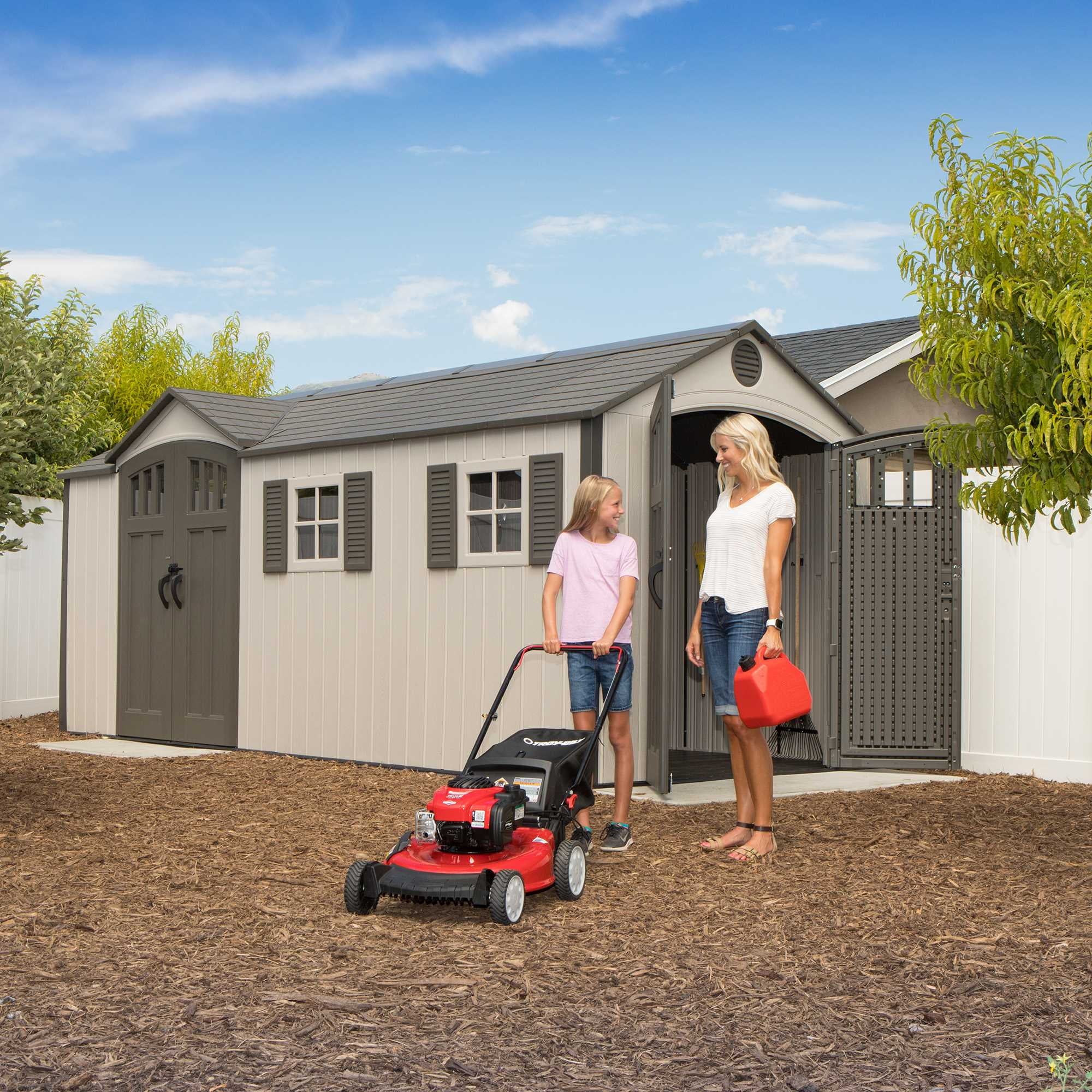 Lifetime 17.5 ft. x 8 ft. Outdoor Storage Shed J281016