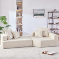 103.5'' Lightweight Module Combination Style Sofa Set,Modern Oversized Sectional Foam Sofa,futon Sleeper Couch Bed,4 Seat,No Wooden Frame,for Living Room,Gray