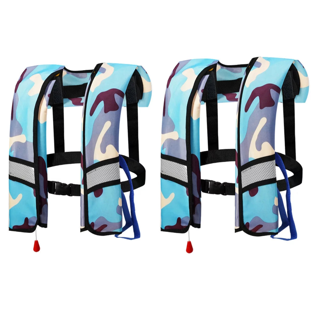 Magicorange 2Pack Automatic Inflatable Life Jacket with Whistle ,Adult Lifejacket Life Vest Preserver PFD for Boating Fishing Sailing Kayaking Surfing Paddling Swimming Adjustable Life Saving Vest - Radiant Selections
